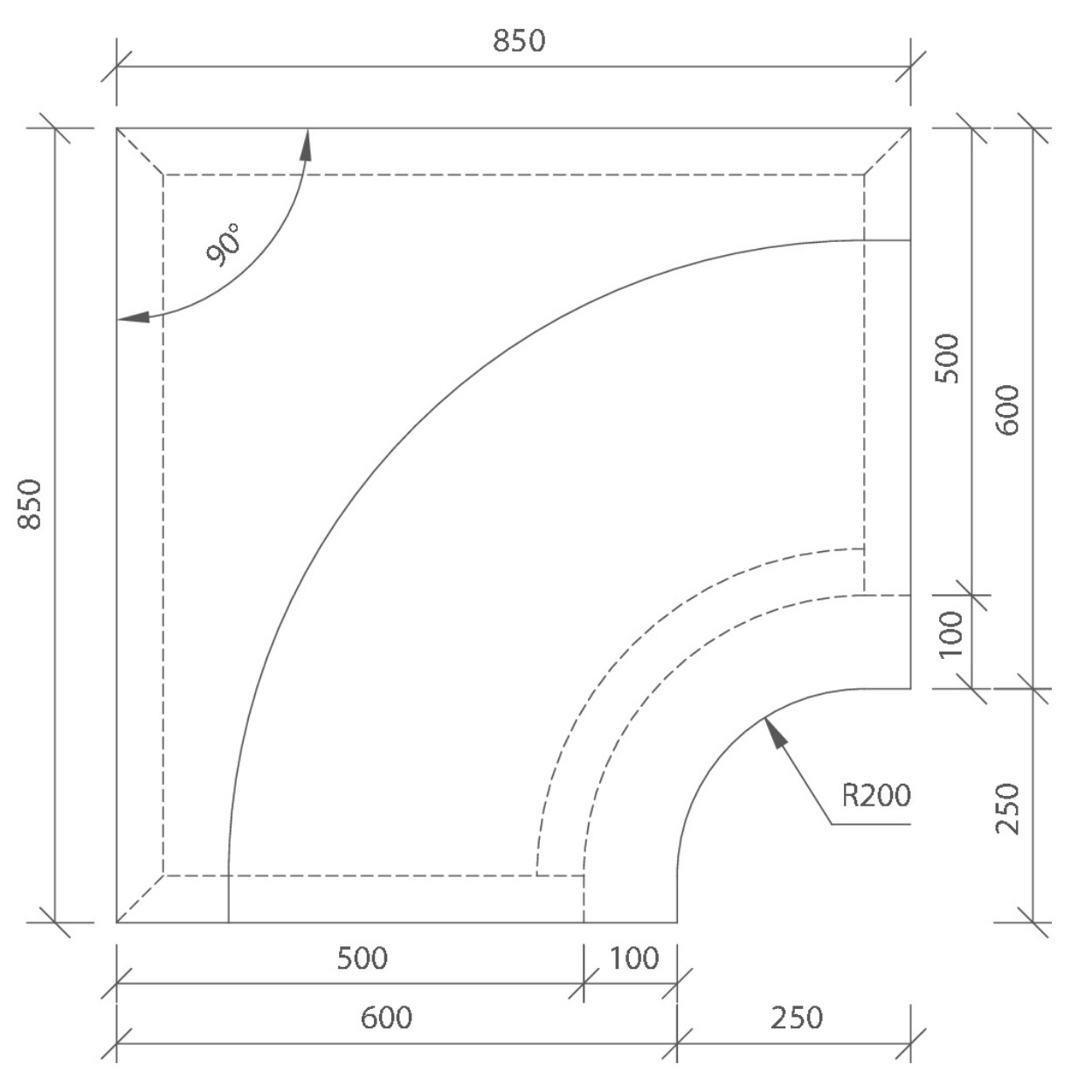Wedi Sanoasa Comoda Bench Corner Element 90°